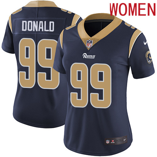 2019 Women Los Angeles Rams #99 Donald dark blue Nike Vapor Untouchable Limited NFL Jersey->women nfl jersey->Women Jersey